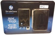 HP SiMPLE SAVE PORTABLE HARD DRiVE BRAND NEW ON CARD 500GB INCLUDES CARRY CASE