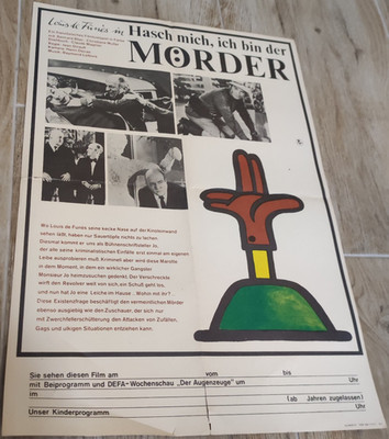 Defa Filmplakat A 2 Louis de Funes Hasch mich ich bin der Mörder