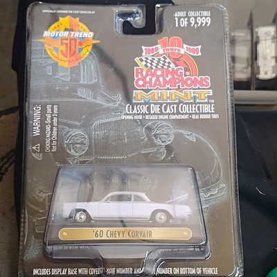 Racing Champions Motor Trend Mint 1960 Chevy Corvair White 3.25'' Unopened
