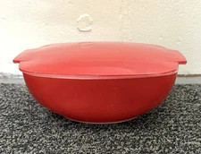 Vintage Pyrex Red Square Hostess Casserole W/Lid 515B-015 11/2QT. Made In USA
