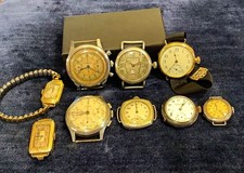 Vintage Wristwatch Lot - Illinois, Harvard, Wilkerson, Elgin, Kelbert, 10k gf