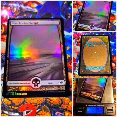 MTG Snow-Covered Swamp   Nm Full Art Land FOIL Modern Horizons MH1 OG