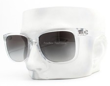 Coach Sunglasses HC 8367U 51113C Polished Crystal Clear Gray Gradient w/case