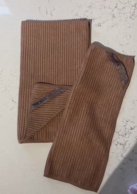 Norwex Textured Kitchen Towel & Cloth Set BROWN
