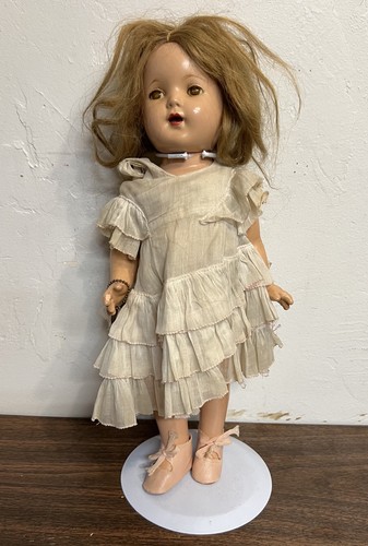 Unusual 1930’s? Effanbee Composition 16” Patsy-Joan Doll with Open Mouth