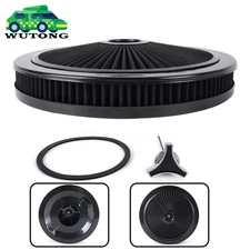 BLACK Air Cleaner with Washable Filter, 14 x 2 Inch, Round Shape, Universal Kit
