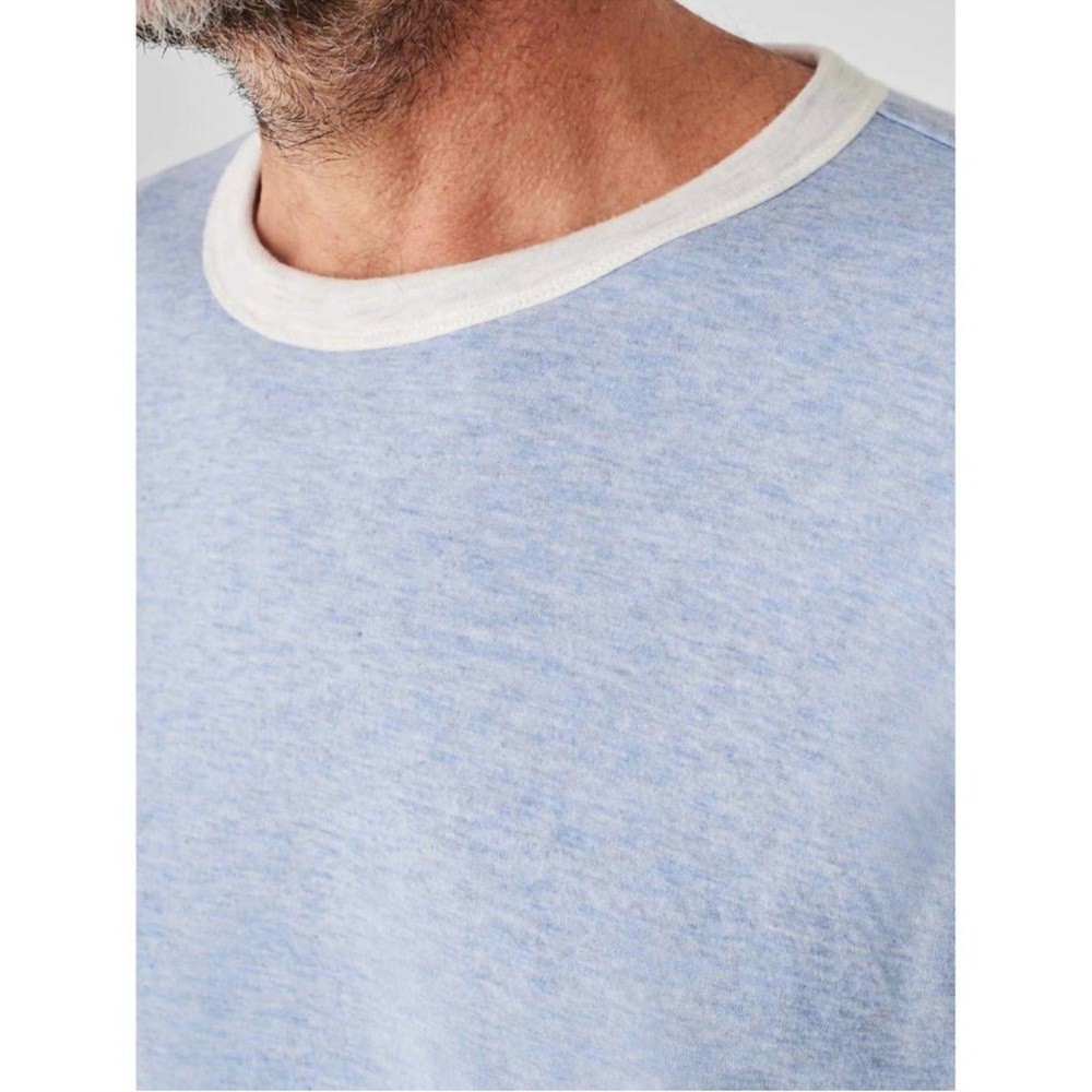 Pristine FAHERTY cloud reversible crew in ivory h… - image 3