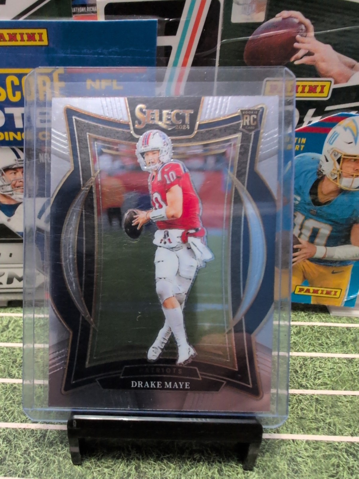 2024 Panini Select - Concourse Drake Maye #27 Silver Prizm (RC)