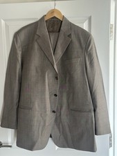 Empire Tailors Men’s Grey 2 Piece Suit 38R Single-Breasted 3 Button Notch Lapel