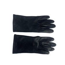Aris Genuine Leather Gloves Womens Size 8 Black Winter Snow Fleece Lined