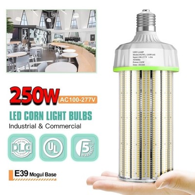 250W LED Corn COB Bulb Light Commercial Street Parking Lot High Bay Lights E39
