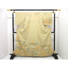 Authentic Unused Visiting Kimono with Yuzen Gold Finish 260-007-505-2577