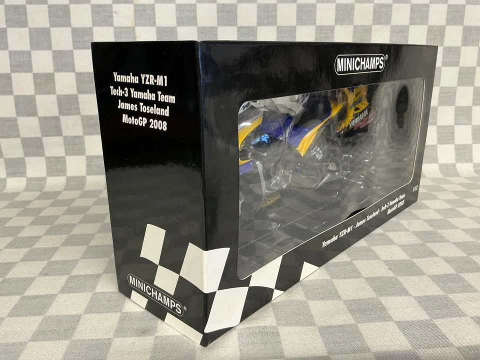 1/12 MINICHAMPS YAMAHA YZR TECH 3 JAMES TOSELAND MOTO GP 2008 RARE MODEL - Image 3 of 4