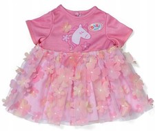 Baby Blumenkleid für Puppe 43 cm Tüllrock Prinzessin Outfit Zubehör