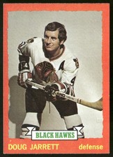 Doug Jarrett 1973-74 Topps #76 Chicago Blackhawks VG-EX Wax Stain on Back