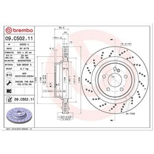 2x Brembo Scheibenbremse hinten A2114231012 A2114231112 26253771 2x Brembo Scheibenbremse hinten A2114231012 A2114231112 26253771