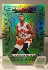 2022-23 Panini Obsidian Asia Christian Koloko RC Electric Etch Green Flood #/25