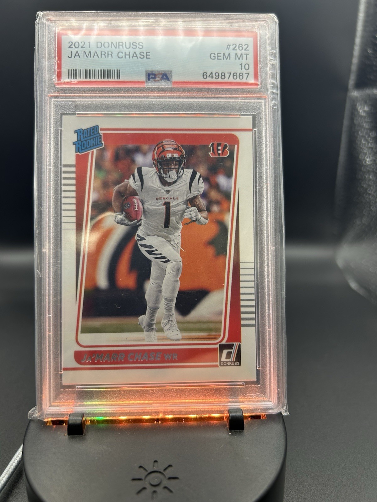 2021 Donruss Ja'Marr Chase Rated Rookie #262 RC PSA 10 GEM MINT Bengals