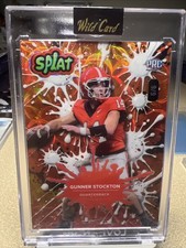 2025 Wild Card Splat PRC Gunner Stockton Rookie Card. Orange And Yellow /9