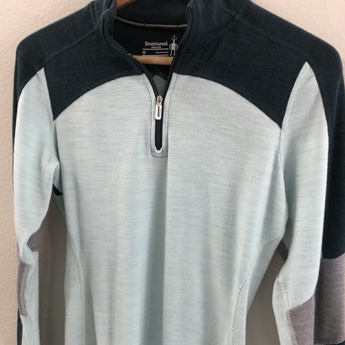 Smartwool Classic Thermal Merino Base Layer 1/4 Zip Pullover Women’s SZ M EUC - Picture 6 of 13