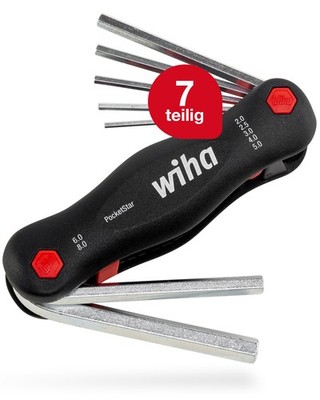 Wiha Multitool PocketStar  Sechskant 7-tlg. Innensechskant Stiftschlüssel