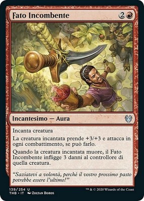 MTG Magic THB Theros Beyond Death - 1x ITA NM 139 U Incoming Fate