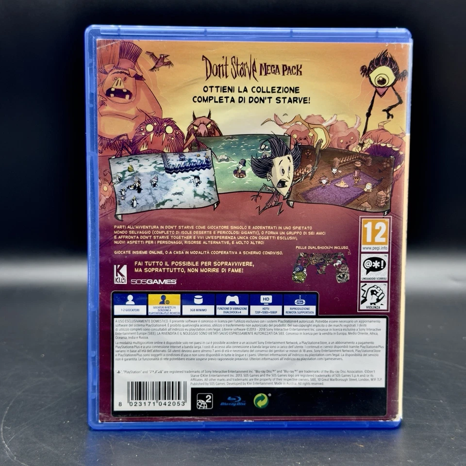 Don't Starve Mega Pack con adesivi Dualshock Sony Playstation 4 / PS4 PAL ITA, foto 3 di 5