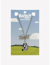 Bluey Muffin Name Necklace Set