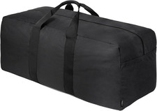 200L Extra Large Duffle Bag for Travel, Camping - Black