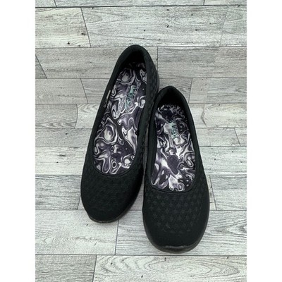 Skechers Microburst 2.0 Be Nice Black Wide Fit Walking Shoes 23312W Women Sz 6W