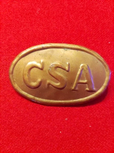 civil war csa belt buckle original