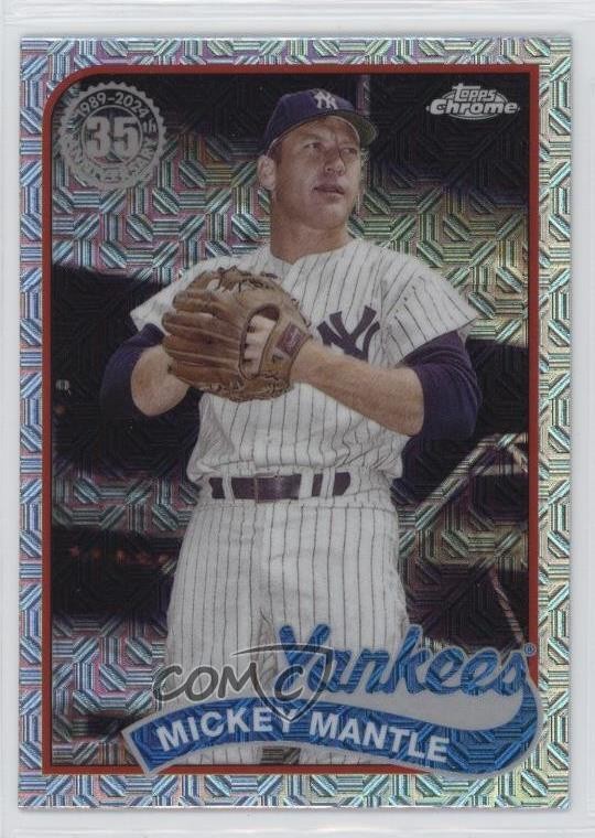 2024 Series 2 1989 Topps Chrome Silver Pack Mojo Mickey Mantle #2T89C-43 HOF