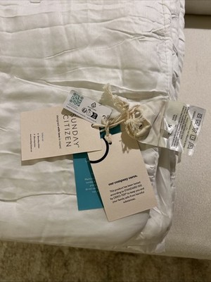Sunday Citizen White Comforter King Size New Open Box