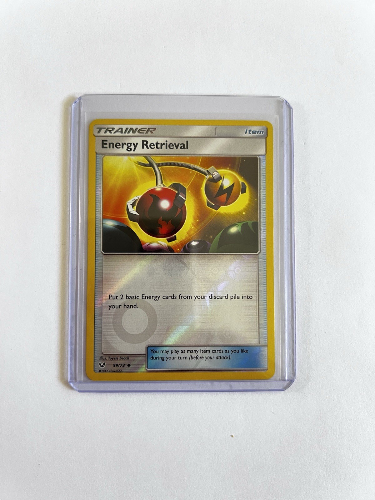 Energy Retrieval 116/149 Rev Reverse Holo Sun & Moon Base SM Pokemon NM ✨