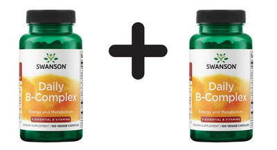 2 x Swanson Daily B-Complex - 100 vcaps (44,75 EUR/kg)