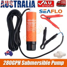 SEAFLO 12V Submersible Pump 280GPH Boat Caravan Inline Pump SFSP1-G280-02