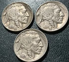 1935, 1936, 1937 Buffalo Nickels ~ XF ~ FREE SECURE SAME DAY SHIPPING + BONUS!