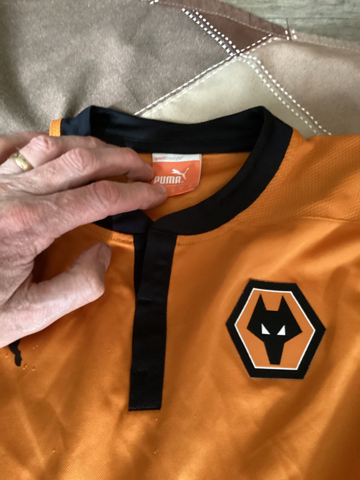 Retro Wolves Football Shirts 2013/2014 Home Size small Puma thumbnail 3
