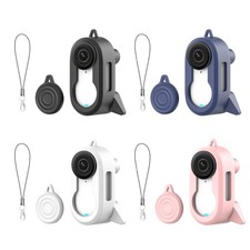 Silicone Cover for Insta360 GO3S Protective Case with Stand Clip Lens Cap