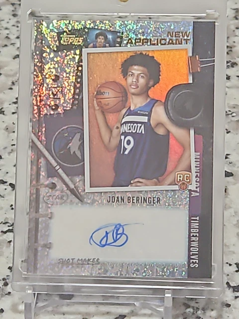 2025 Topps Joan Beringer New Applicant Platnum 1/1 On Card Rookie Auto...