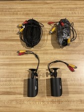 Night Owl Bullet Security Cameras 2 Pack Night Vision Outdoor Wired Black BNC