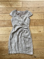 London Times Petite Beige Evening Bodycon Elegant Dress Size 8