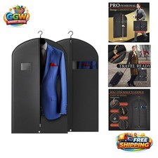 40-Inch Garment Bags for Hanging Clothes - Zipper View Window - 2 Pack
