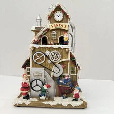 Enchanted Forest Christmas Village Building Santa's Workshop **Read Description