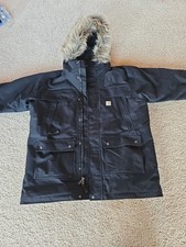 Carhartt Storm Defender Giacca Parka Nero Quick Duck Sawtooth Uomo Taglia XLarge