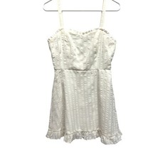 Speechless Y2K Women Babydoll Gingham Mini Dress S Ruffle Lined Resort Beach