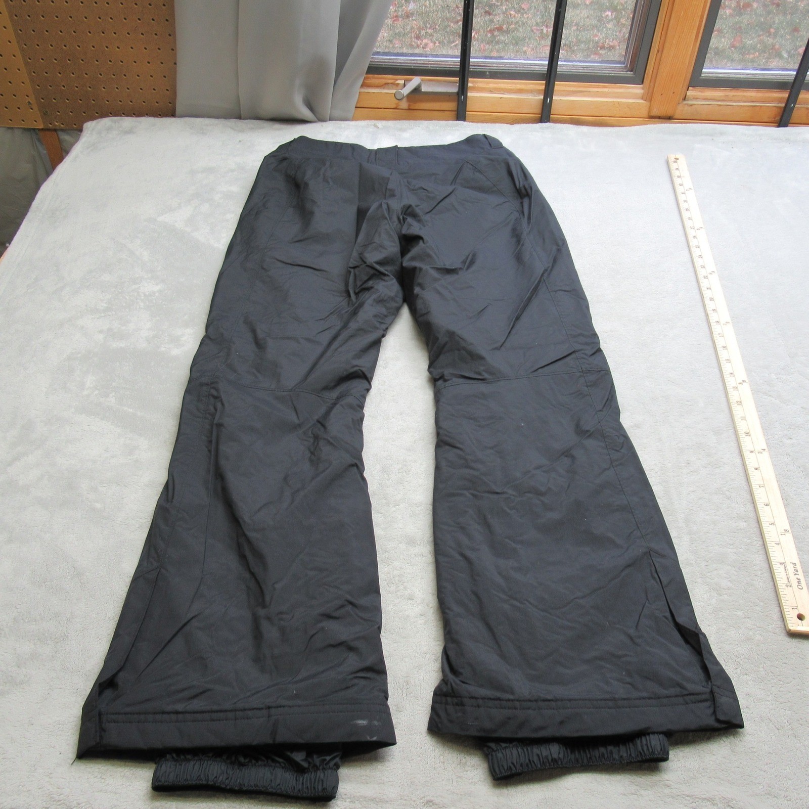 Columbia Snow Pants Women Medium BLK Waterproof Insulated Modern Mountain 33x29