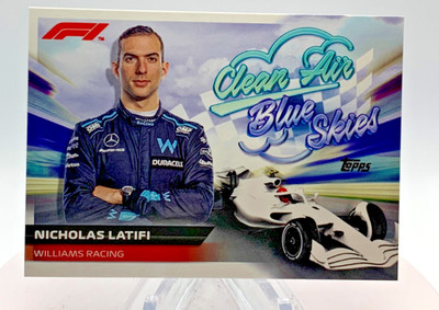 2022 Topps Formula 1 - Clean Air Blue Skies Nicholas Latifi #CABS-NL