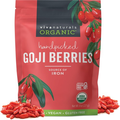 #ad #ad Viva Naturals Organic Dried Goji Berries 8oz Vegan FROM USA $14.75