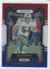 2023 Panini Prizm Red White Blue Zach Thomas Miami Dolphins #181